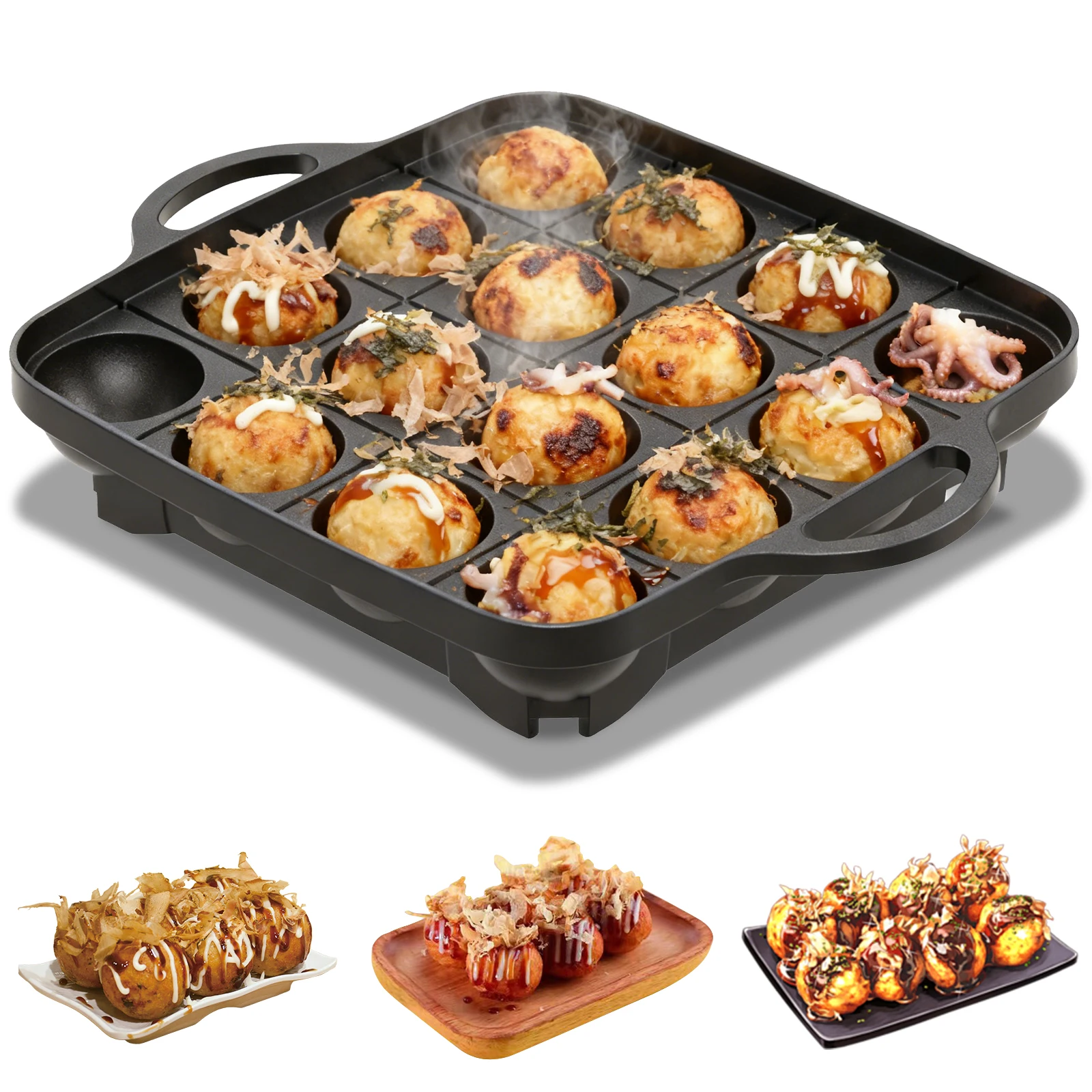 16 Holes Takoyaki Pan Cast Alu - Takoyaki Pan Cast review and price