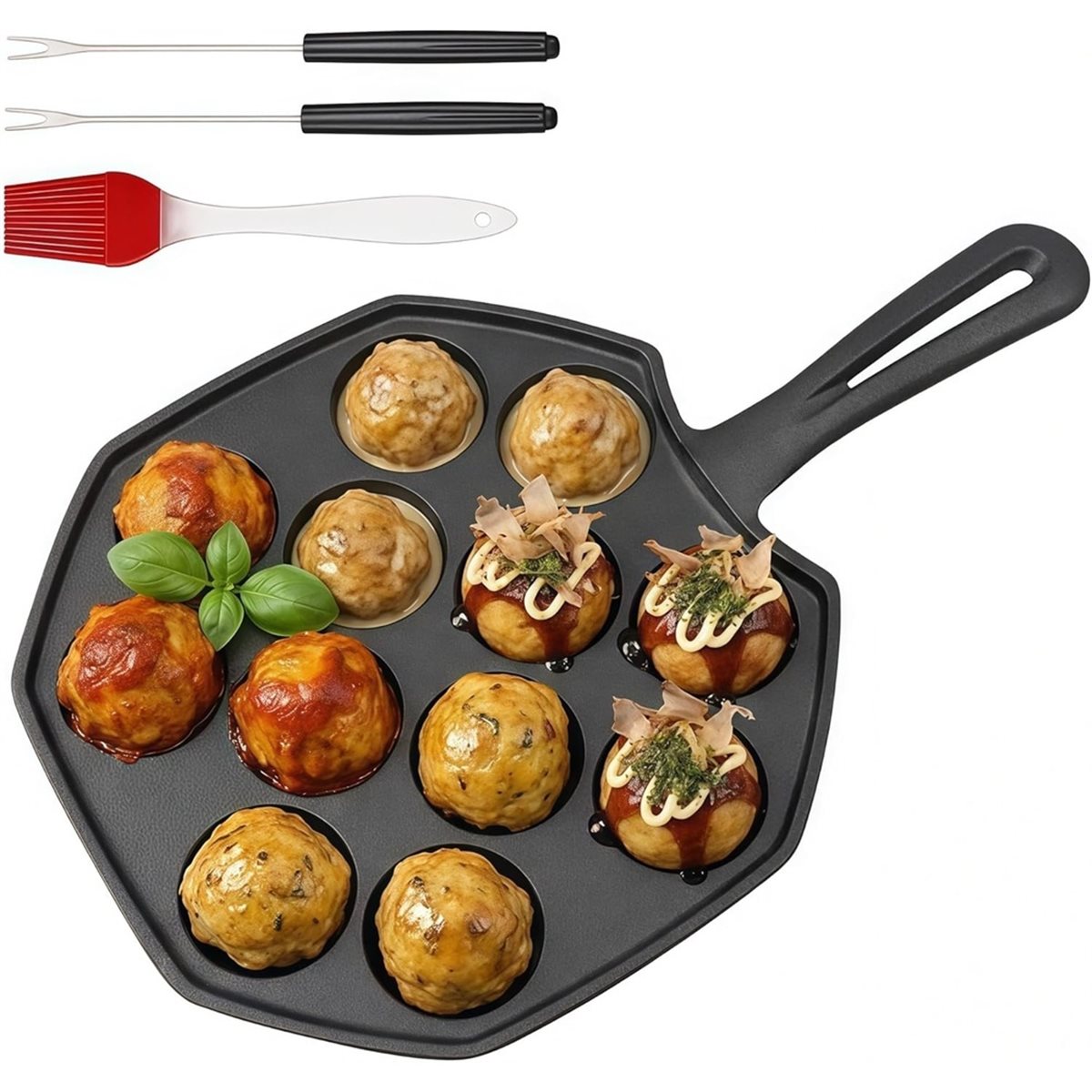 Cast Iron Takoyaki Pan 12 Hole - Takoyaki Pan Cast review and price