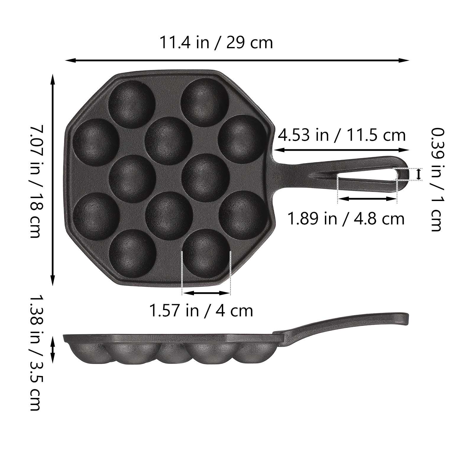 12-Cavity Cast Iron Takoyaki P - Takoyaki Pan Cast review and price