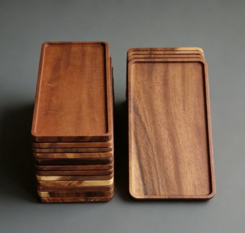Natural Wooden Rectangular Ser - Home Cooking Recipes review and price