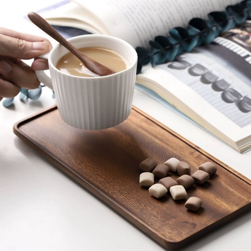 Natural Wooden Rectangular Ser - Home Cooking Recipes review and price