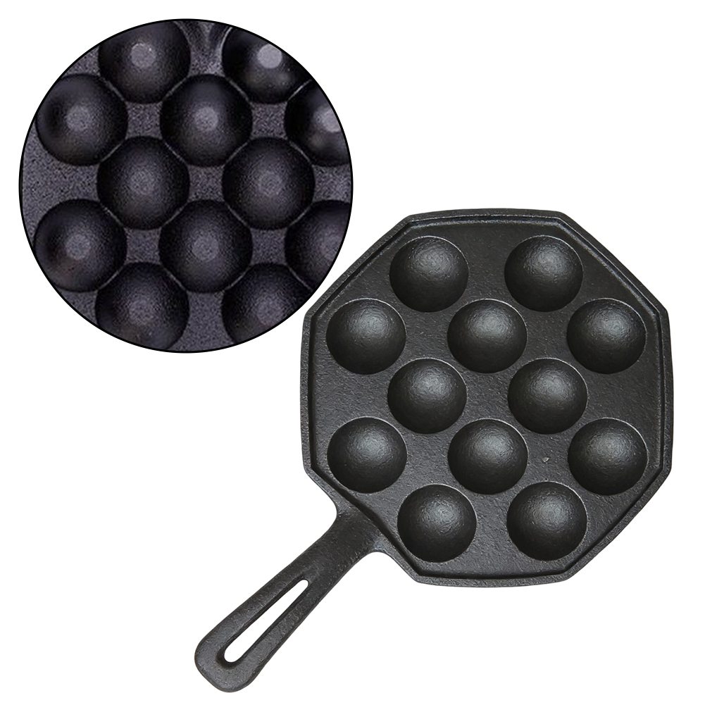 Cast Iron Takoyaki Maker 12 Pi - Takoyaki Pan Cast review and price