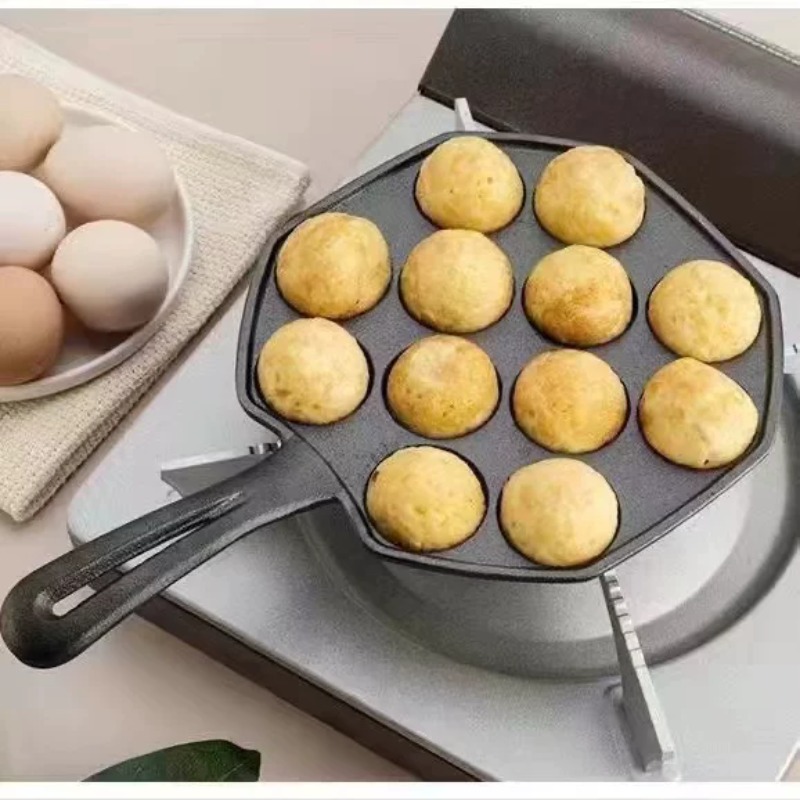 Cast Iron Non-Stick Egg Pan (U - Takoyaki Pan Cast review and price