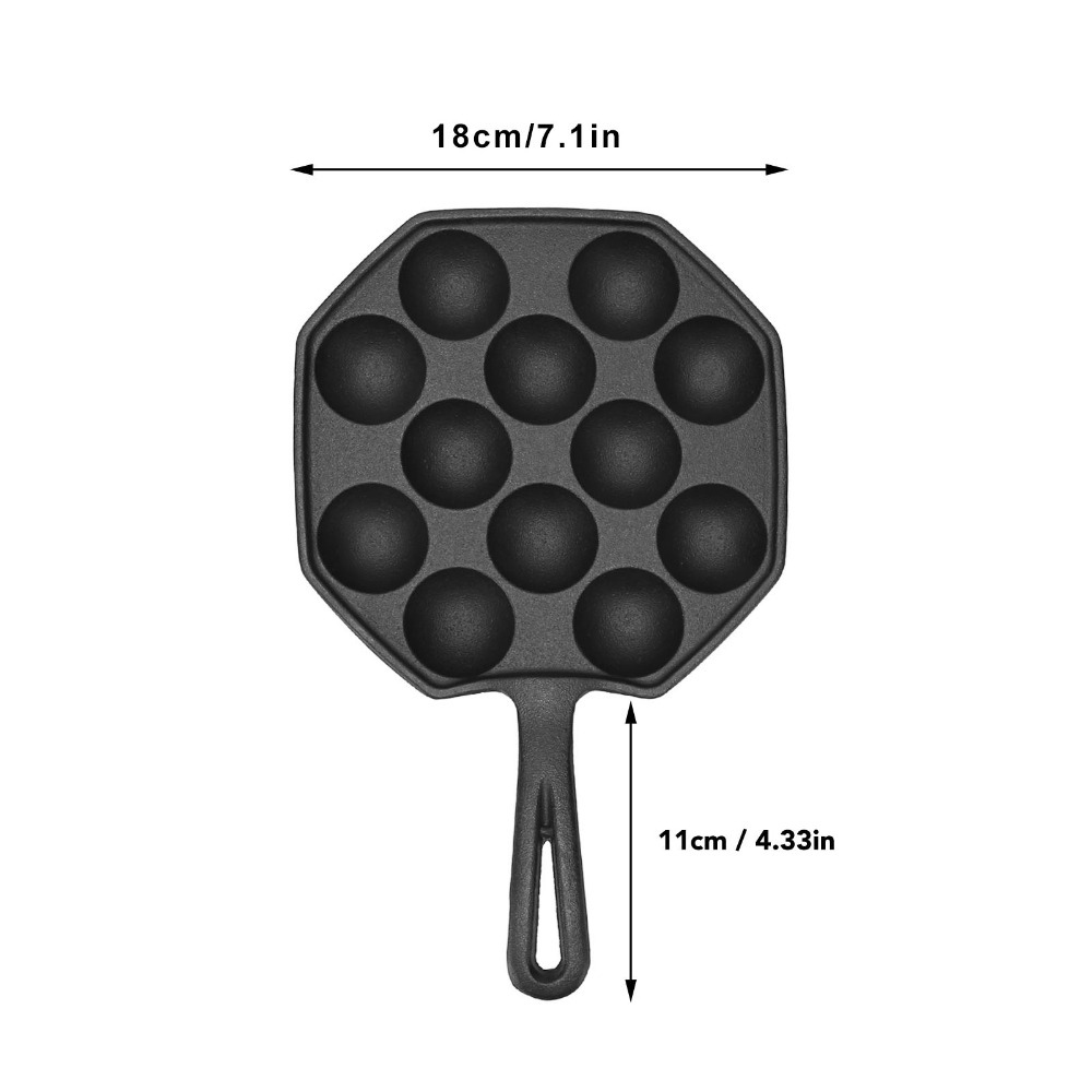 Cast Iron Egg Puff Frying Pan  - Takoyaki Pan Cast review and price