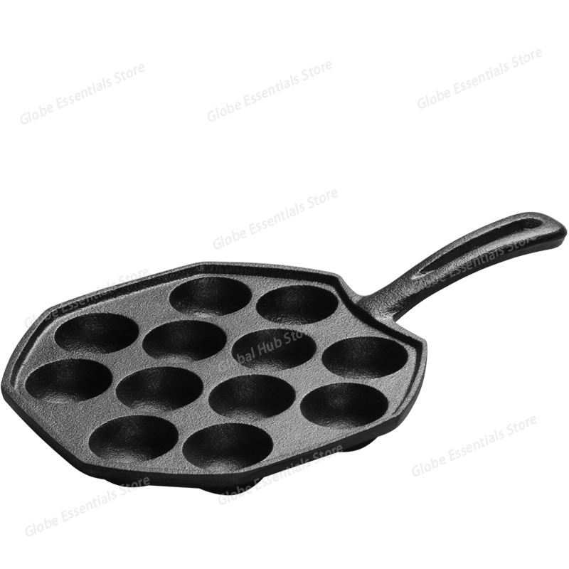 12 Hole Takoyaki Pan Wooden Ha - Takoyaki Pan Cast review and price