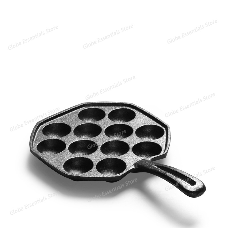 12 Hole Takoyaki Pan Wooden Ha - Takoyaki Pan Cast review and price