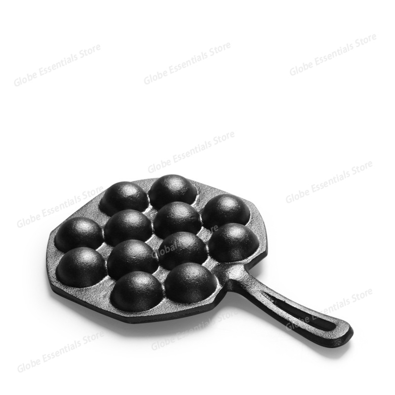 12 Hole Takoyaki Pan Wooden Ha - Takoyaki Pan Cast review and price