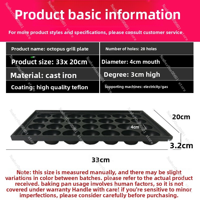 28 Hole Cast Iron Takoyaki Gri - Takoyaki Pan Cast review and price