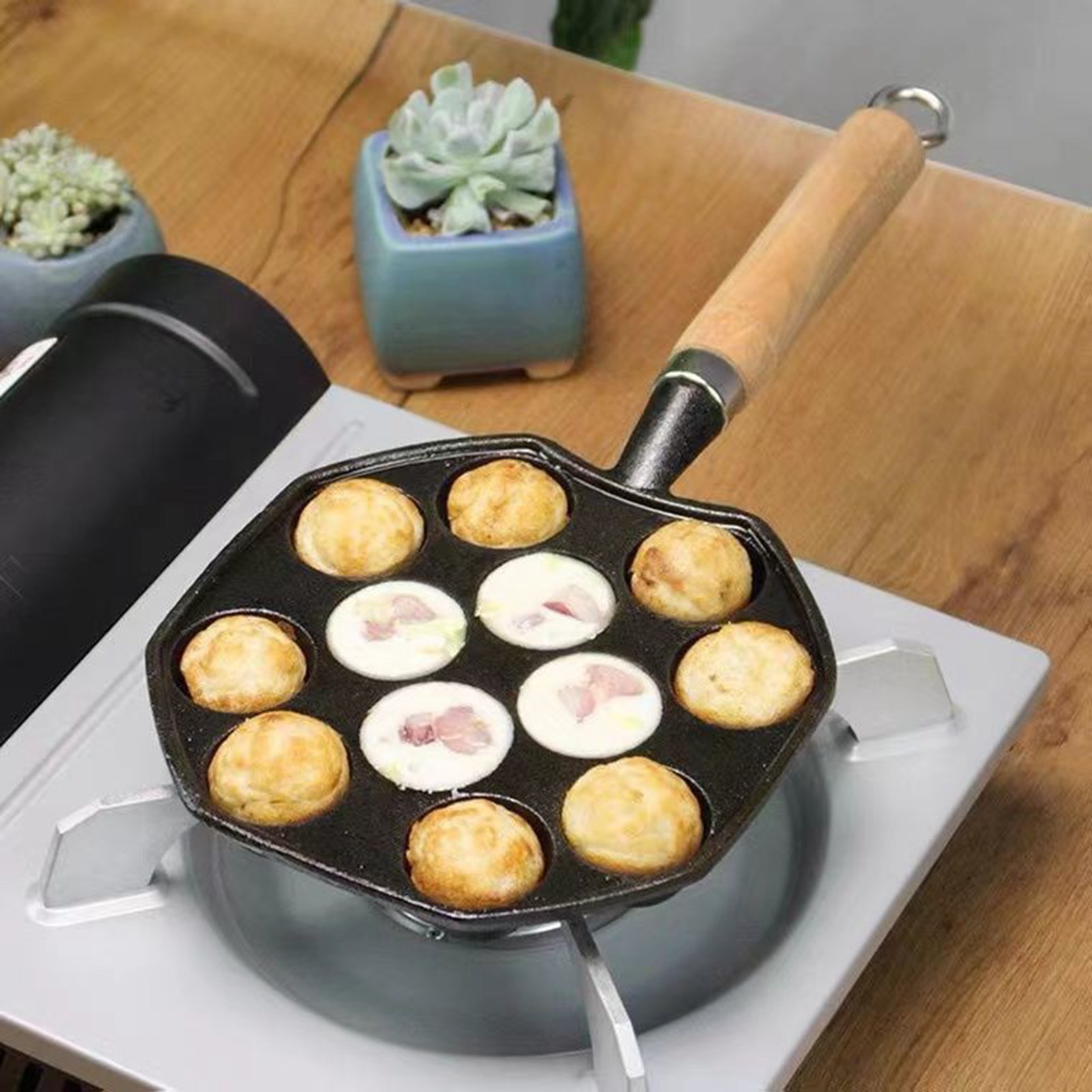 Takoyaki Grill Pan Easy To Cle - Takoyaki Pan Cast review and price