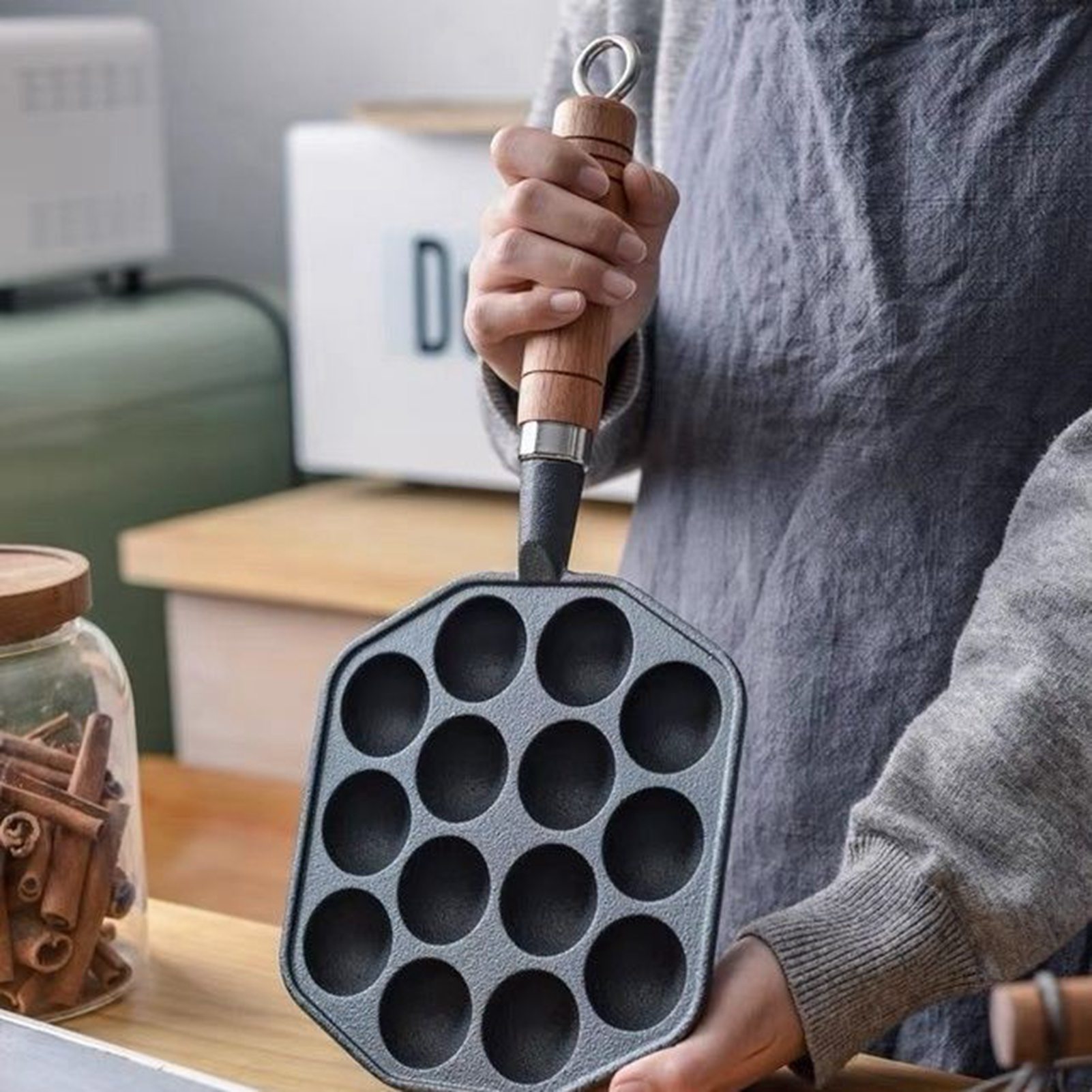 Takoyaki Grill Pan Easy To Cle - Takoyaki Pan Cast review and price