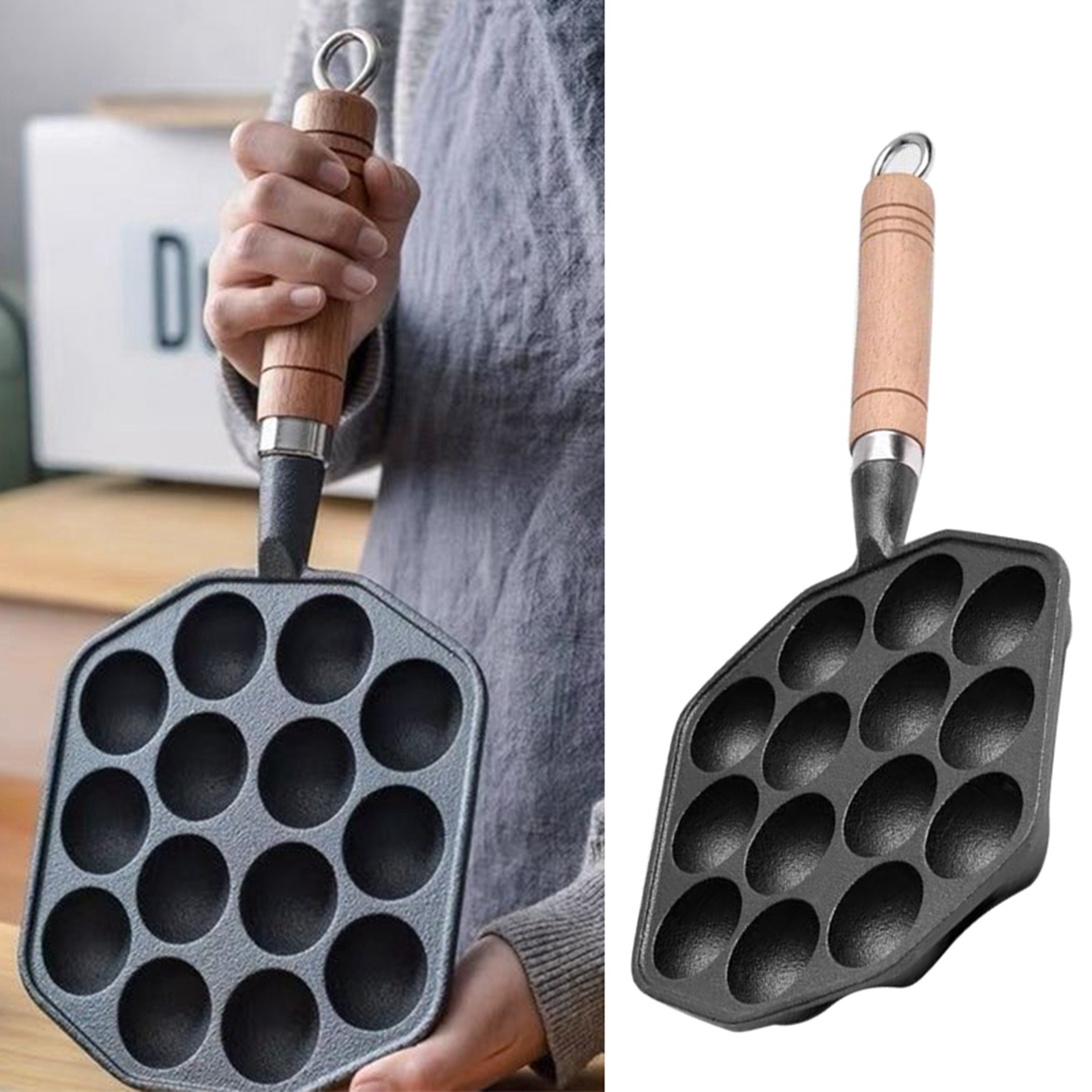 Octopus Meat Ball Mold Maker E - Takoyaki Pan Cast review and price