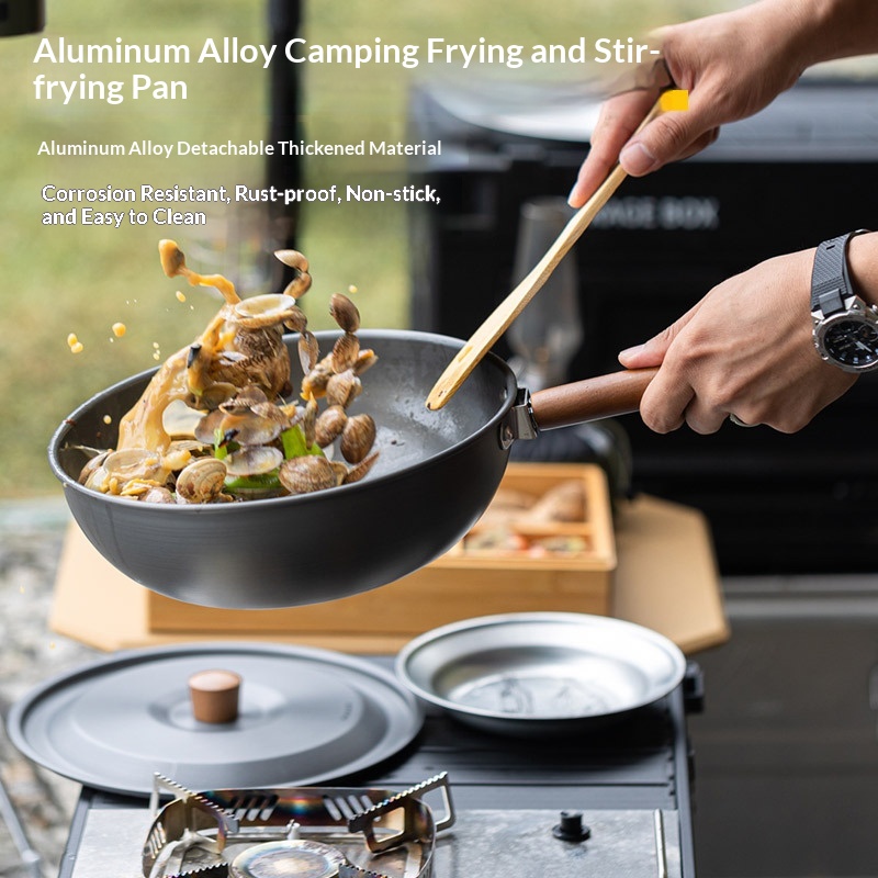 Outdoor Aluminum Alloy Wok Wit - Home Cooking In Chinese review and price