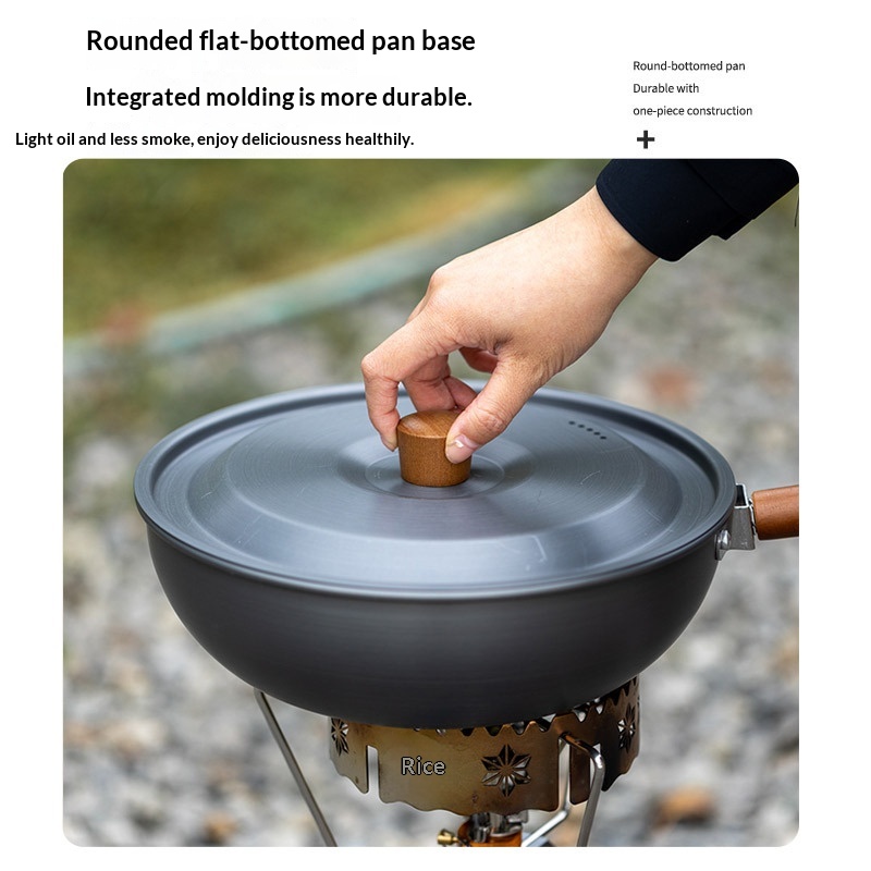 Outdoor Aluminum Alloy Wok Wit - Home Cooking In Chinese review and price
