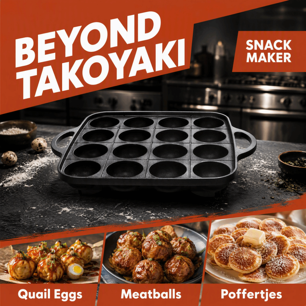 New Black Takoyaki Pan Cast Al - Takoyaki Pan Cast review and price