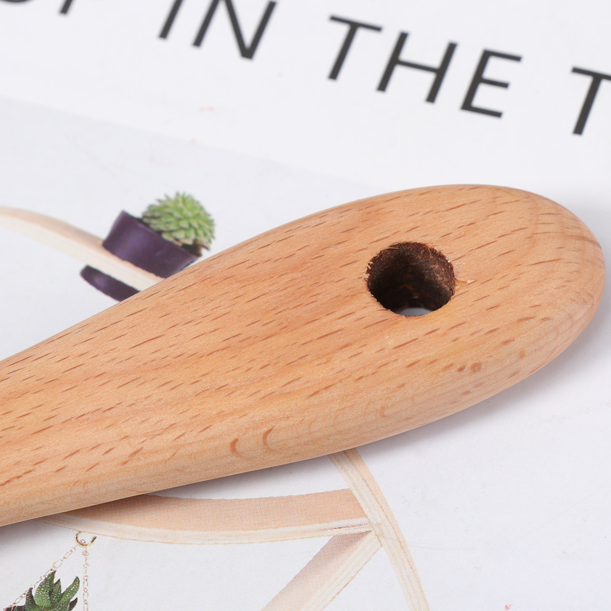 1pc Wooden Rice Shovel Natural - Home Cooking Restaurant review and price
