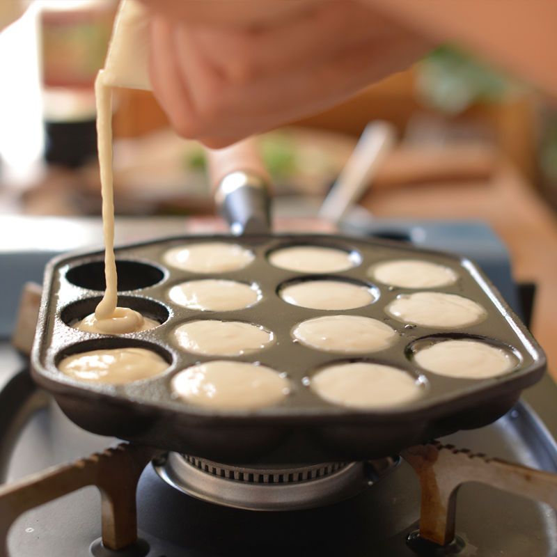12/14 Hole Takoyaki Pan Wooden - Takoyaki Pan Cast review and price